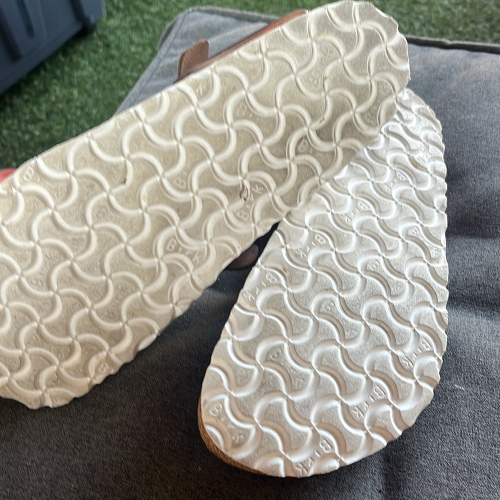 Birkenstock Rose Gold Sandals with Buckle - Picture 9 of 9